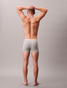 Heritage 彈性棉質平口內褲 3 件組, Oyster Gray/Grey Heather/White, hi-res