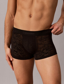Sculpt Lace 蕾絲低腰平口內褲, Black, hi-res