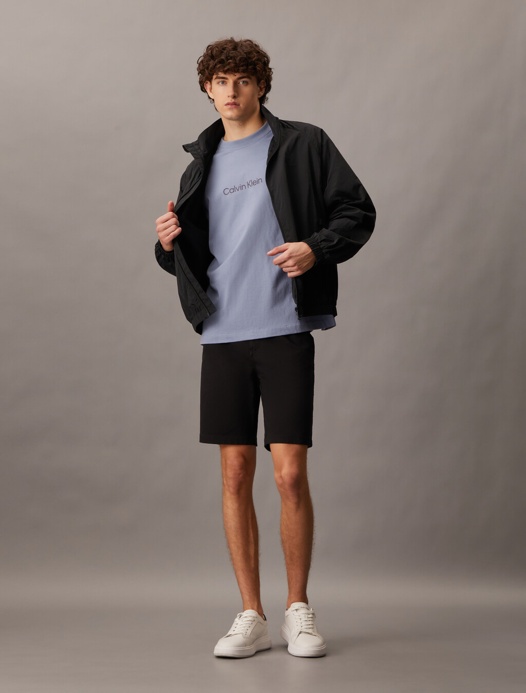 Essential Cotton Lyocell Chino Shorts, Ck Black, hi-res