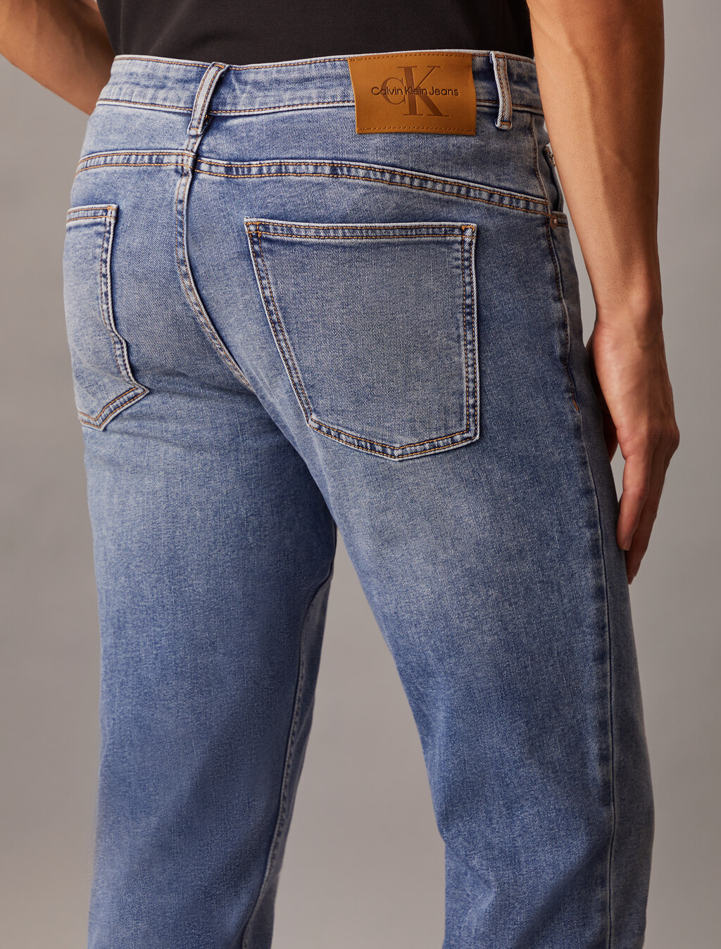 Luxe Lined Body Taper Jeans, Denim Medium, hi-res