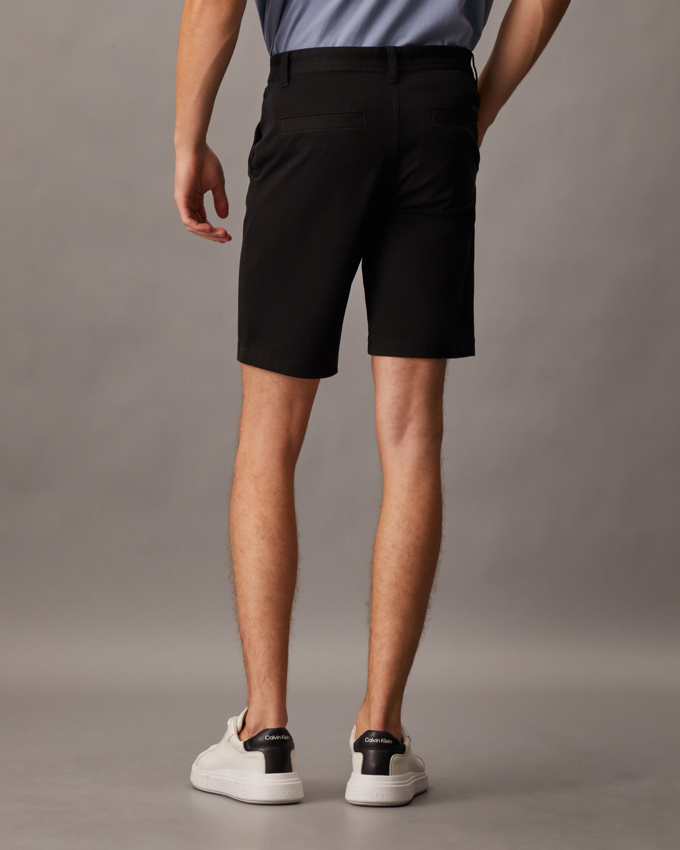 Essential Cotton Lyocell Chino Shorts black Calvin Klein Taiwan