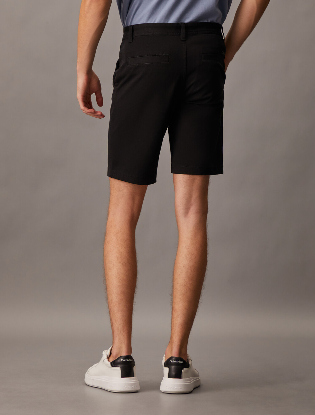 Essential Cotton Lyocell Chino Shorts, Ck Black, hi-res