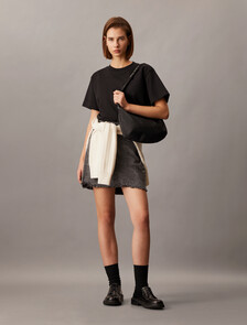 All Day 日常尼龍單肩包, Black, hi-res