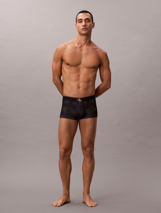 Monogram 圖案低腰平口內褲