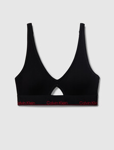 Icon Cotton 薄襯三角無鋼圈胸罩, Black, hi-res
