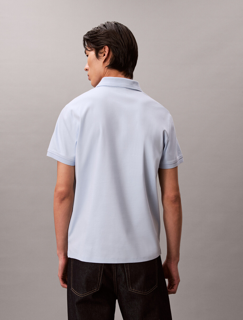 Lunar New Year CK Emblem Slim Polo, Skyway, hi-res