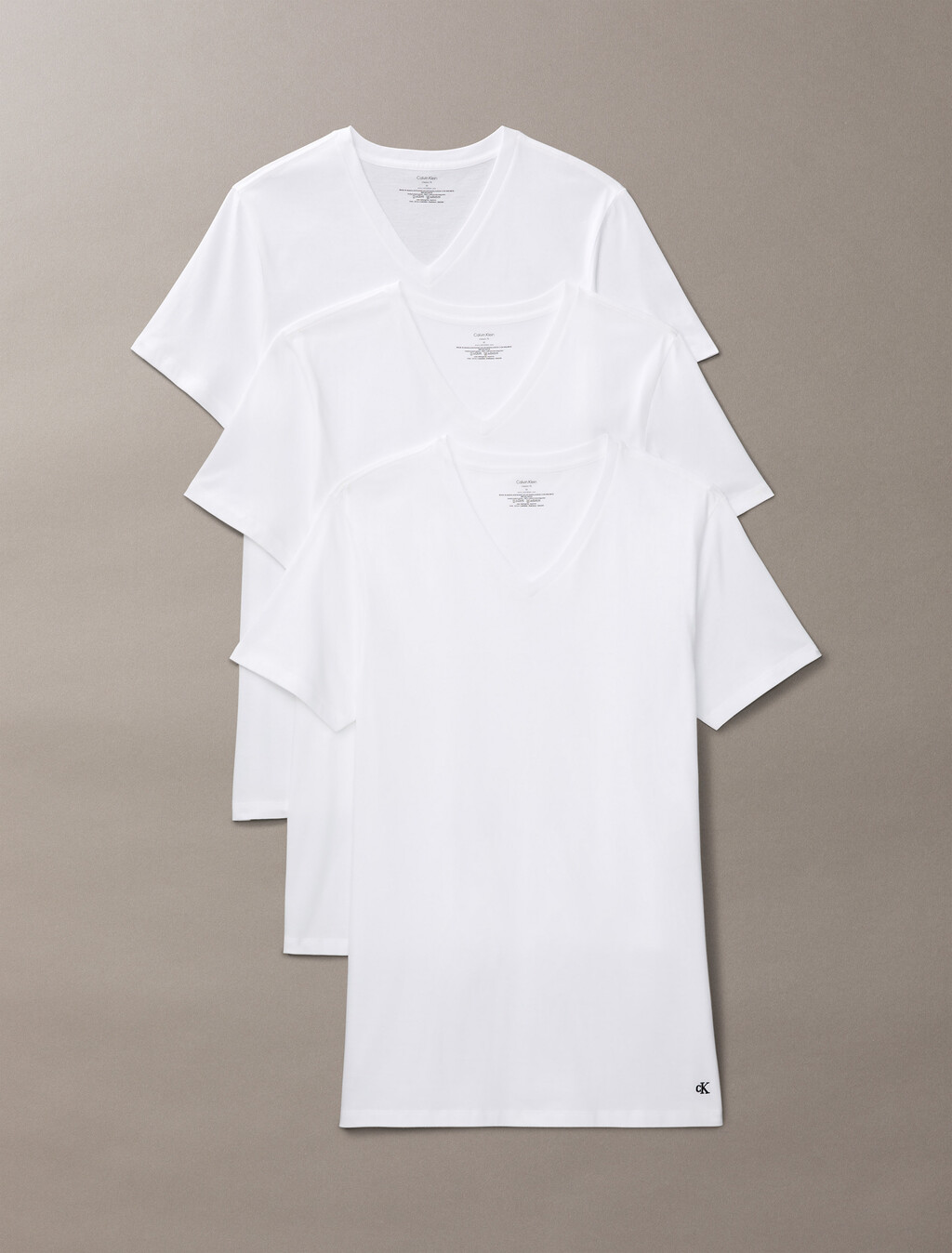 Cotton Classics 3-Pack V-Neck T-Shirt, WHITE/WHITE/WHITE, hi-res