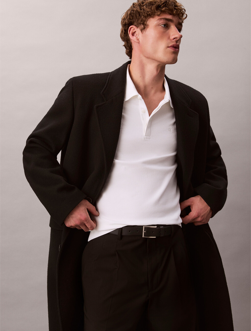 Premium Cotton Polo, Bright White, hi-res