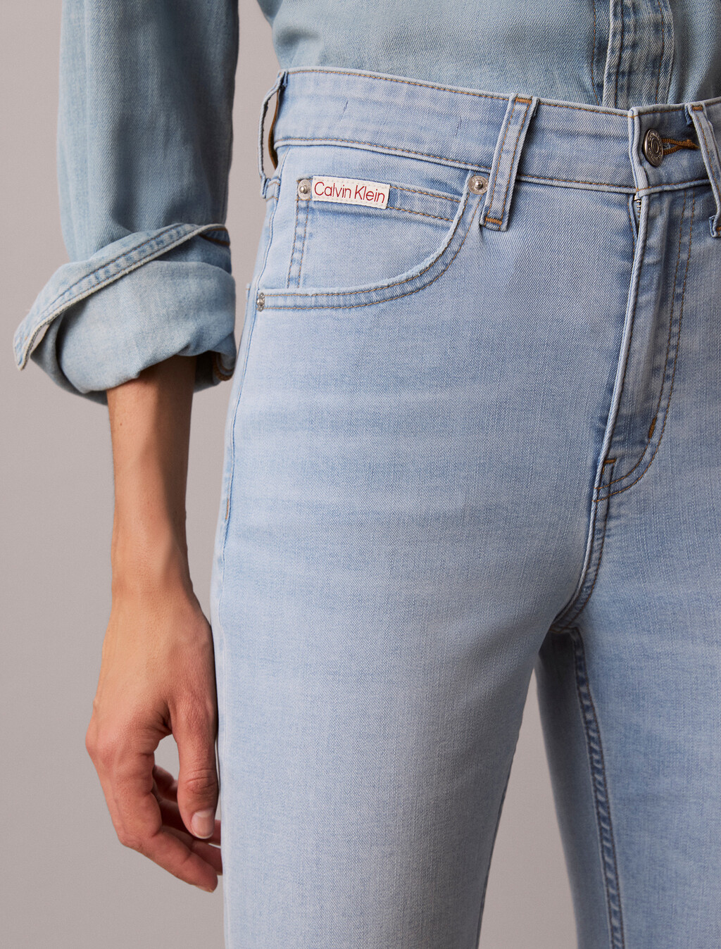 37.5 亞洲版型高腰喇叭牛仔褲, DENIM LIGHT A, hi-res