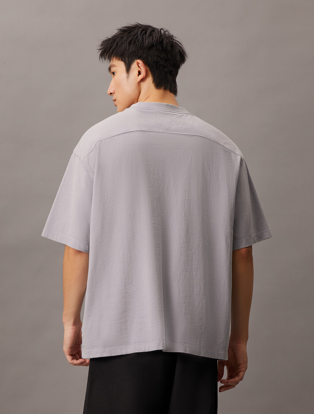 Relaxed Heavy Jersey T-shirt, Lilac Gray, hi-res
