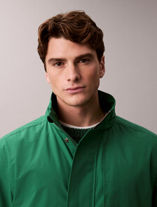 輕盈寬短版風衣, Verdant Green, hi-res