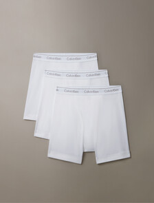 3 件組純棉經典四角內褲, 3 WHITE (Legacy 100), hi-res