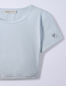 Jung Kook for Calvin Klein Heritage Cotton Lightly Lined T-Shirt Bralette, Ice Flow, hi-res