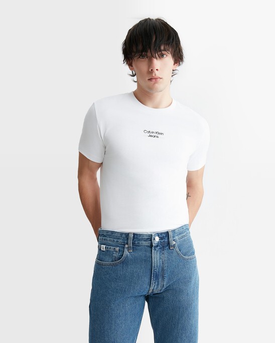 Mid Logo Print Slim Fit Tee