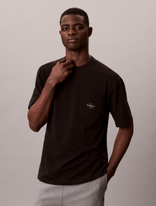 Icon 彈性棉質睡裝上衣, Black, hi-res