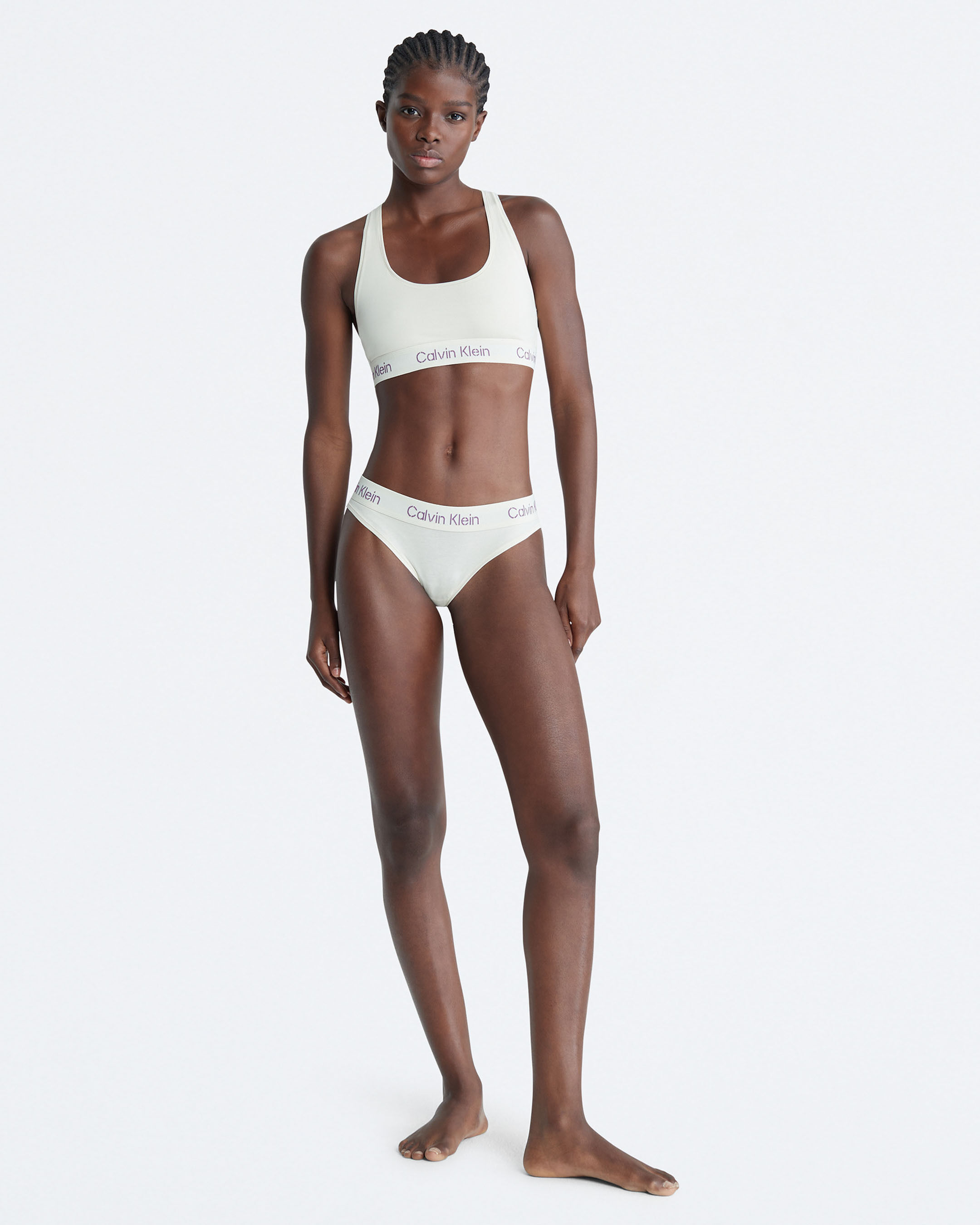 Calvin klein modern cotton bralette online white