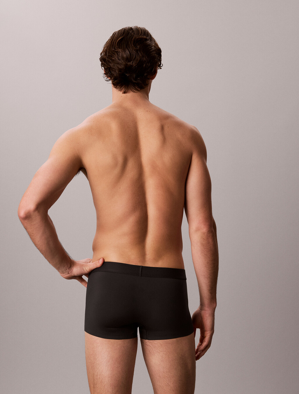 Intense Power Motion 低腰平口內褲, Black, hi-res