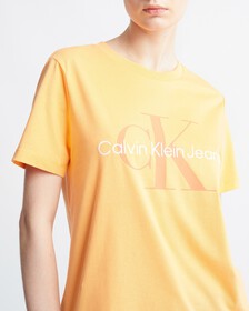 Calvin Klein 有機棉 Monogram 上衣, Crushed Orange, hi-res