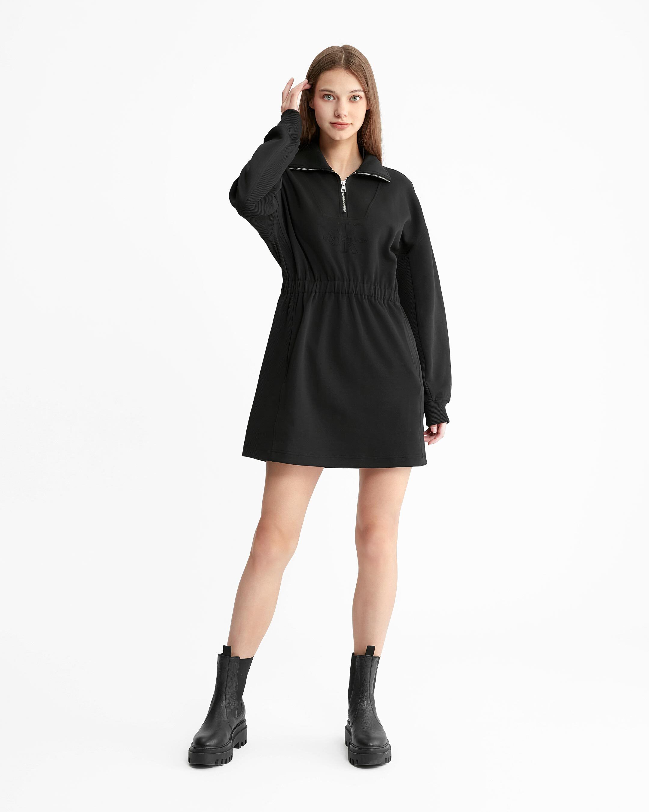 Calvin klein black cheap long dress