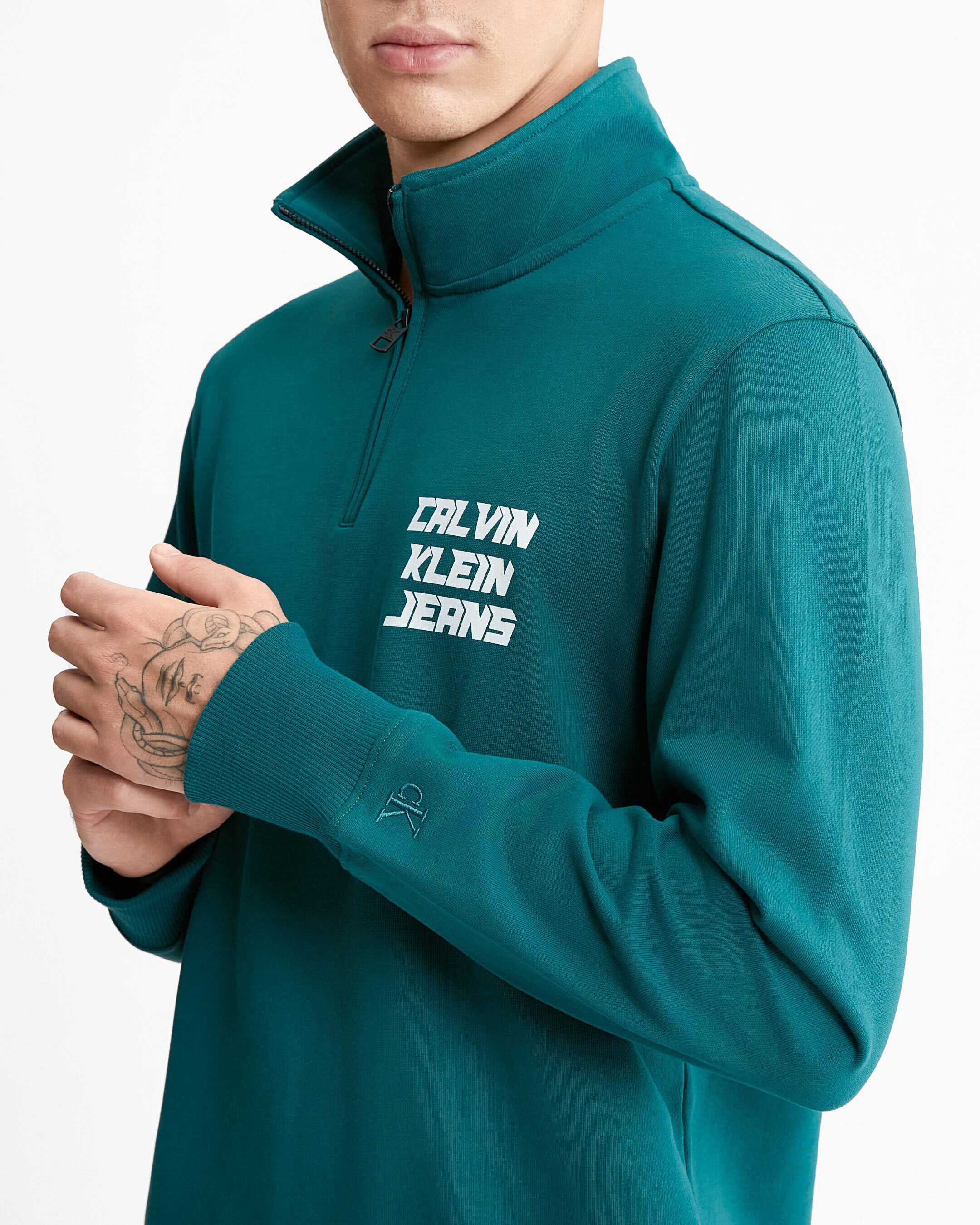 Calvin klein half clearance zip hoodie