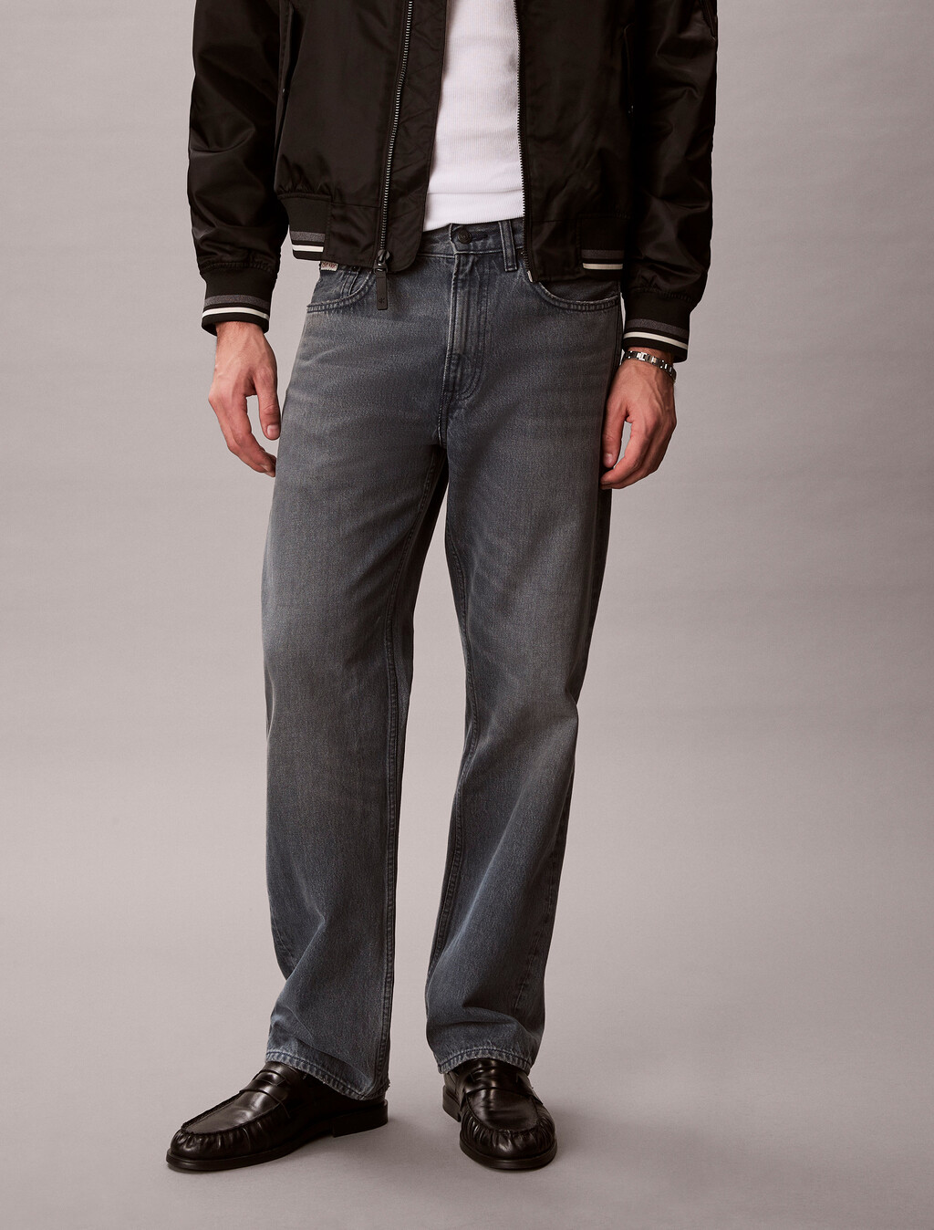 90 年代直筒牛仔褲, BLUE ASH STONE, hi-res