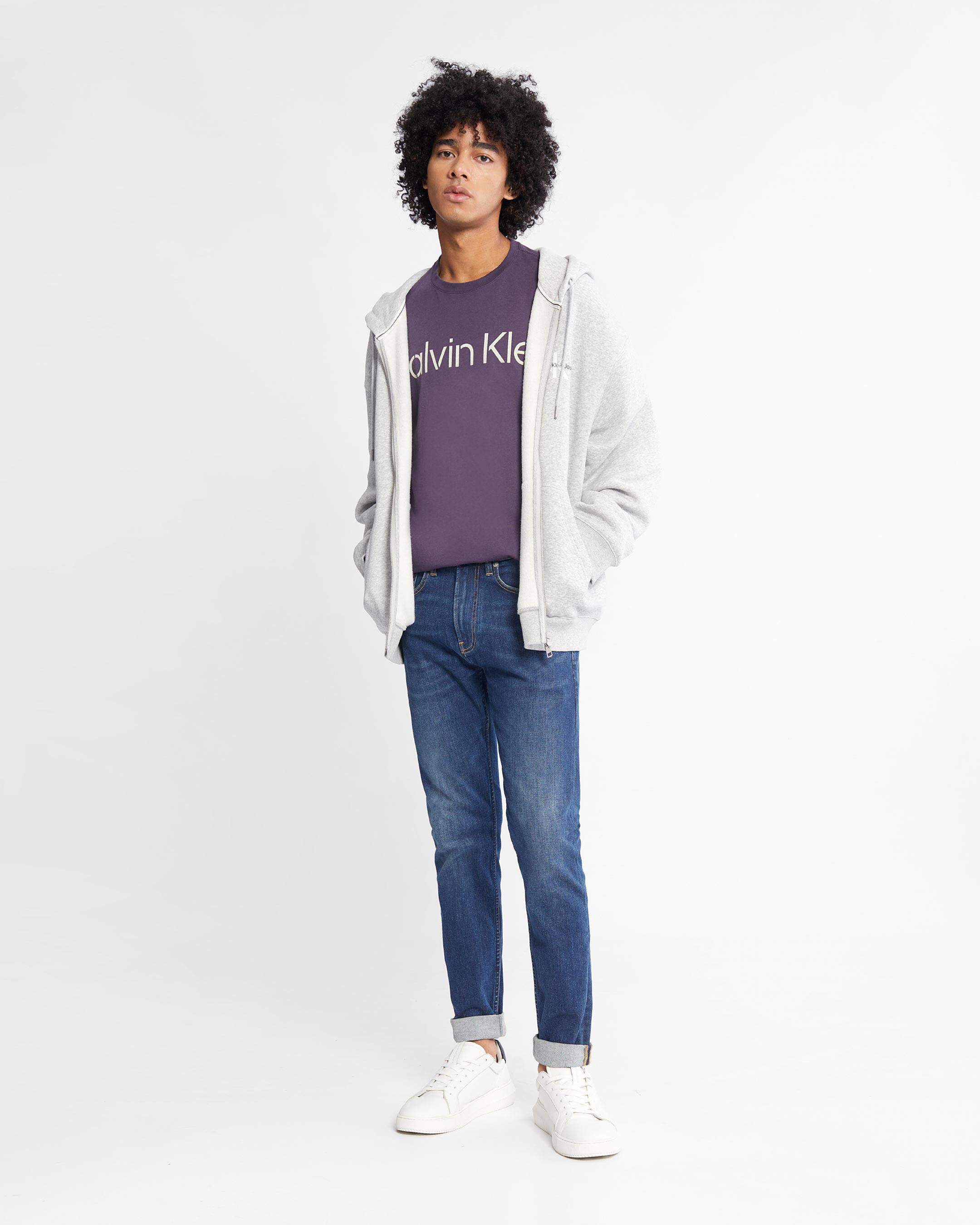 Calvin klein jeans hoodie black discount