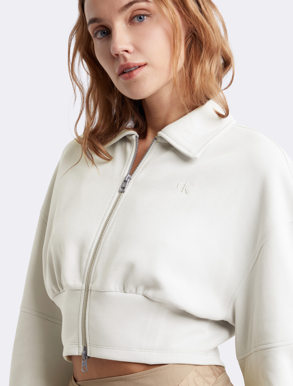 Ruched Sleeve Jacket, LUNAR ROCK, hi-res