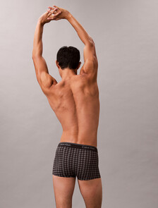 Low Rise Trunks - Micro Stretch Cooling, RACETRACK PLAID+BLACK/SLEET, hi-res