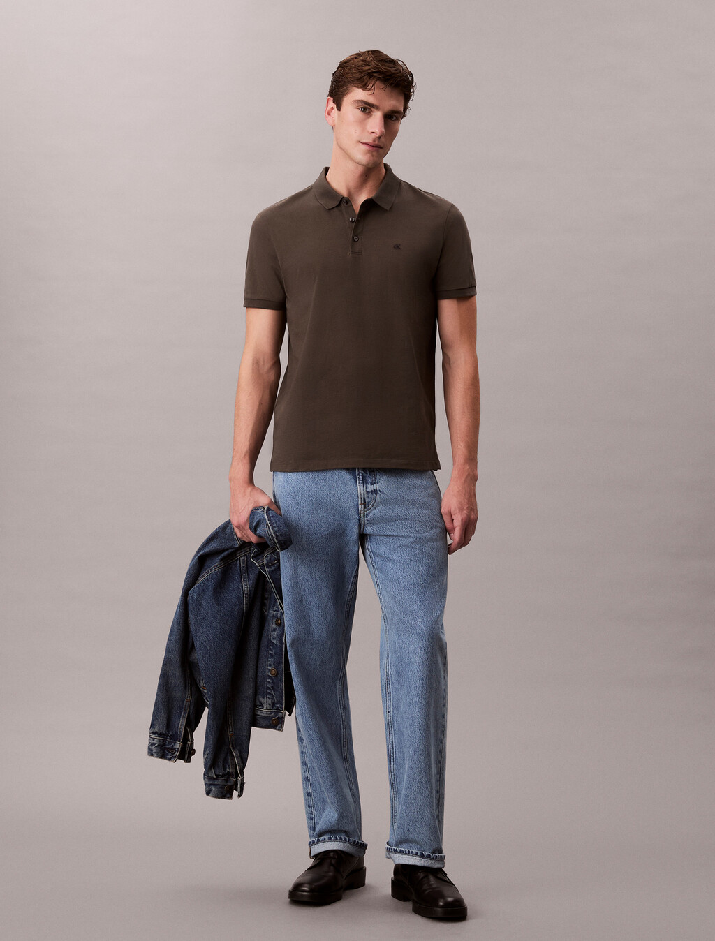 經典 Monogram 標誌 Polo 衫, Beluga, hi-res