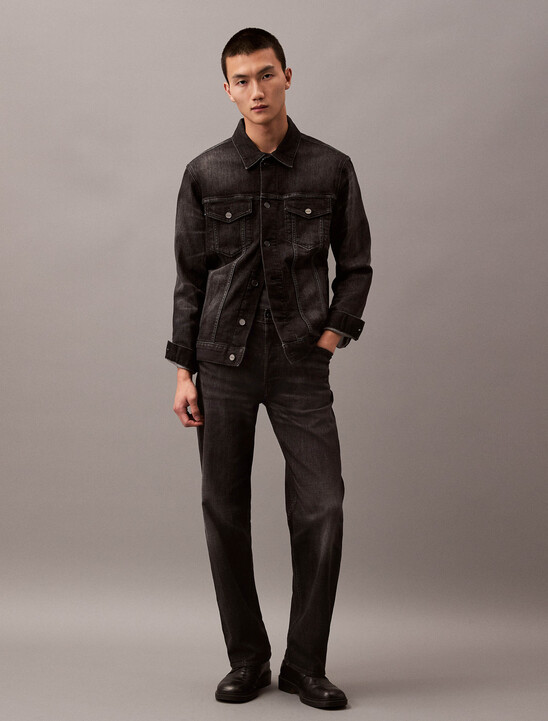 Cashmere Denim Trucker Jacket