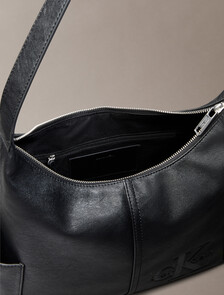 口袋 Monogram 掛肩包, Black, hi-res
