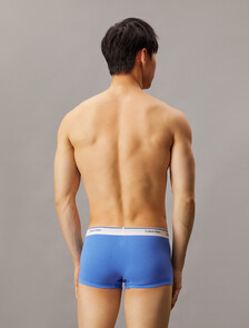 棉質彈性低腰平口內褲 3 件組, Black/Regatta/Faded Denim, hi-res
