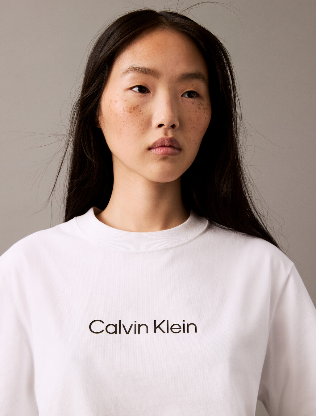 經典標誌寬鬆圓領 T 恤, Brilliant White, hi-res