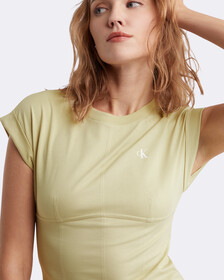 Cooling UV 防護 T 恤洋裝, Green Haze, hi-res
