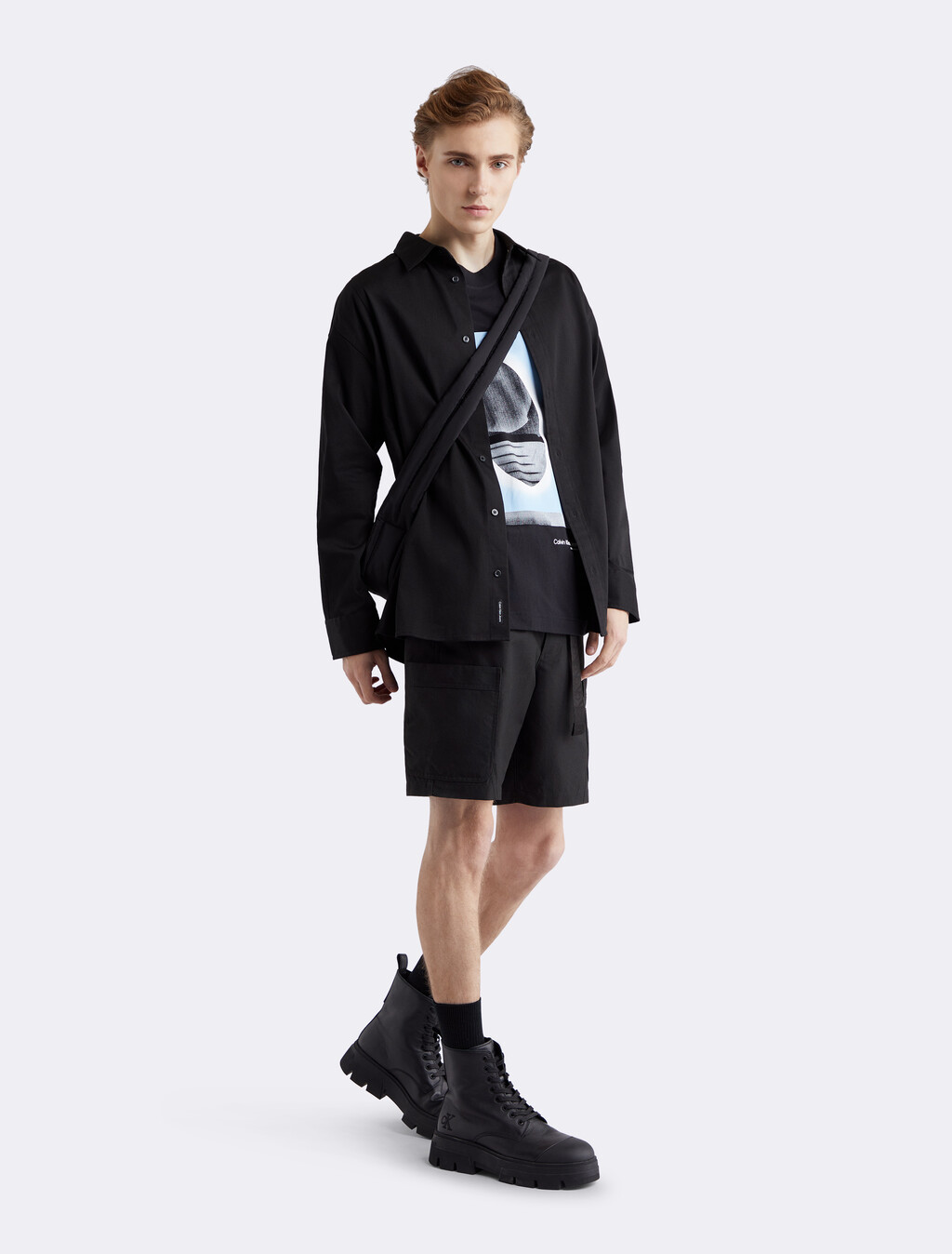 Premium 特別限定工裝風短褲, Ck Black, hi-res