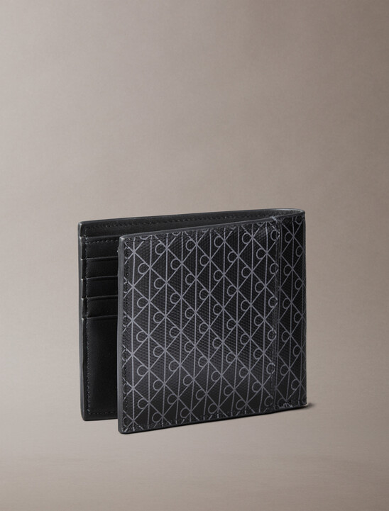 Allover Monogram Logo Bifold Wallet with Coin Pouch