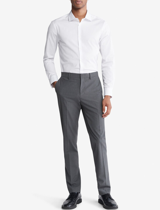 Supima Stretch Cotton Slim Button-Down Shirt