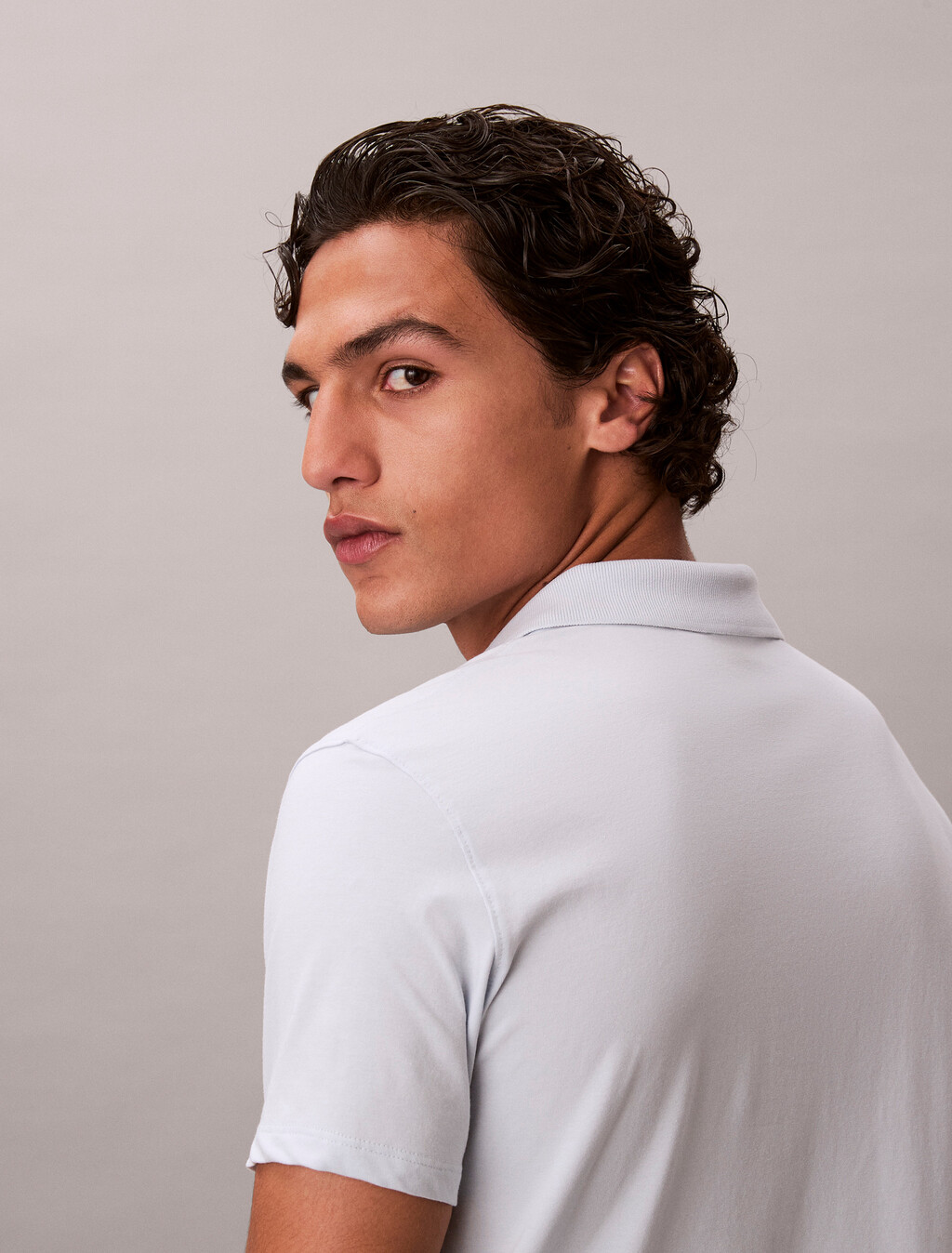 彈性棉質修身 Polo 衫, Plein Air, hi-res