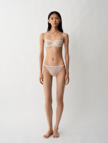Alden 無襯裡平口式胸罩, White, hi-res