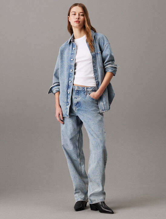 Relaxed Denim Shirt Jacket