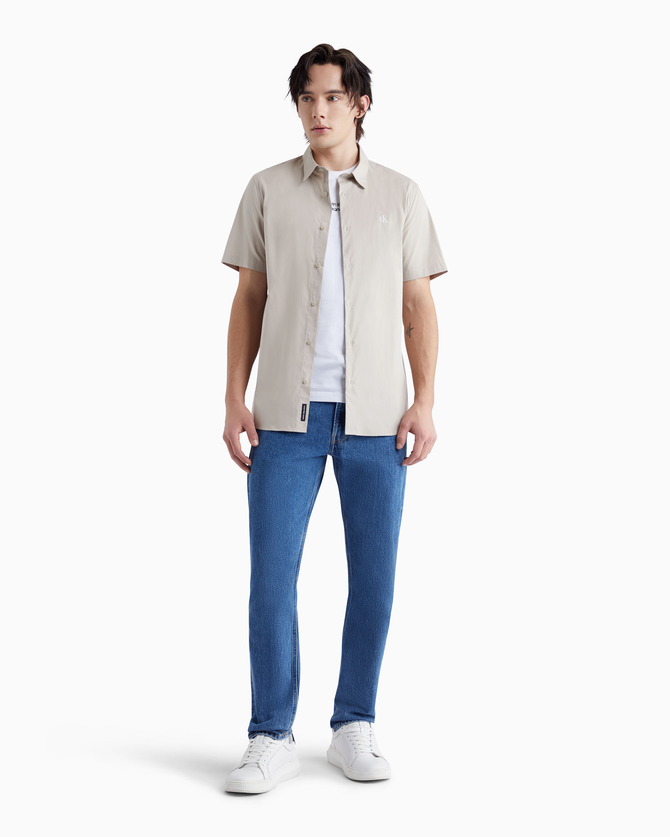 Calvin klein men's discount short sleeve dress shirts