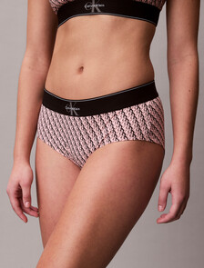 CK Graphic 低腰內褲, MINI STEPPING LOGO BRIGHT PEACH, hi-res