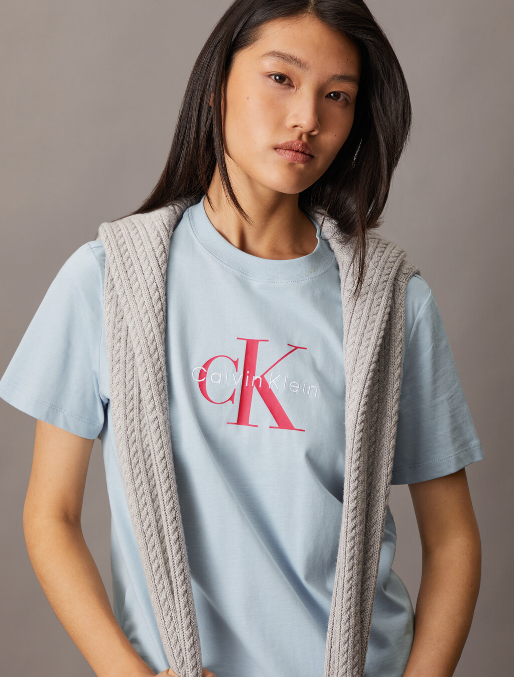 經典 Monogram 圓領 T 恤, Niagara Mist, hi-res