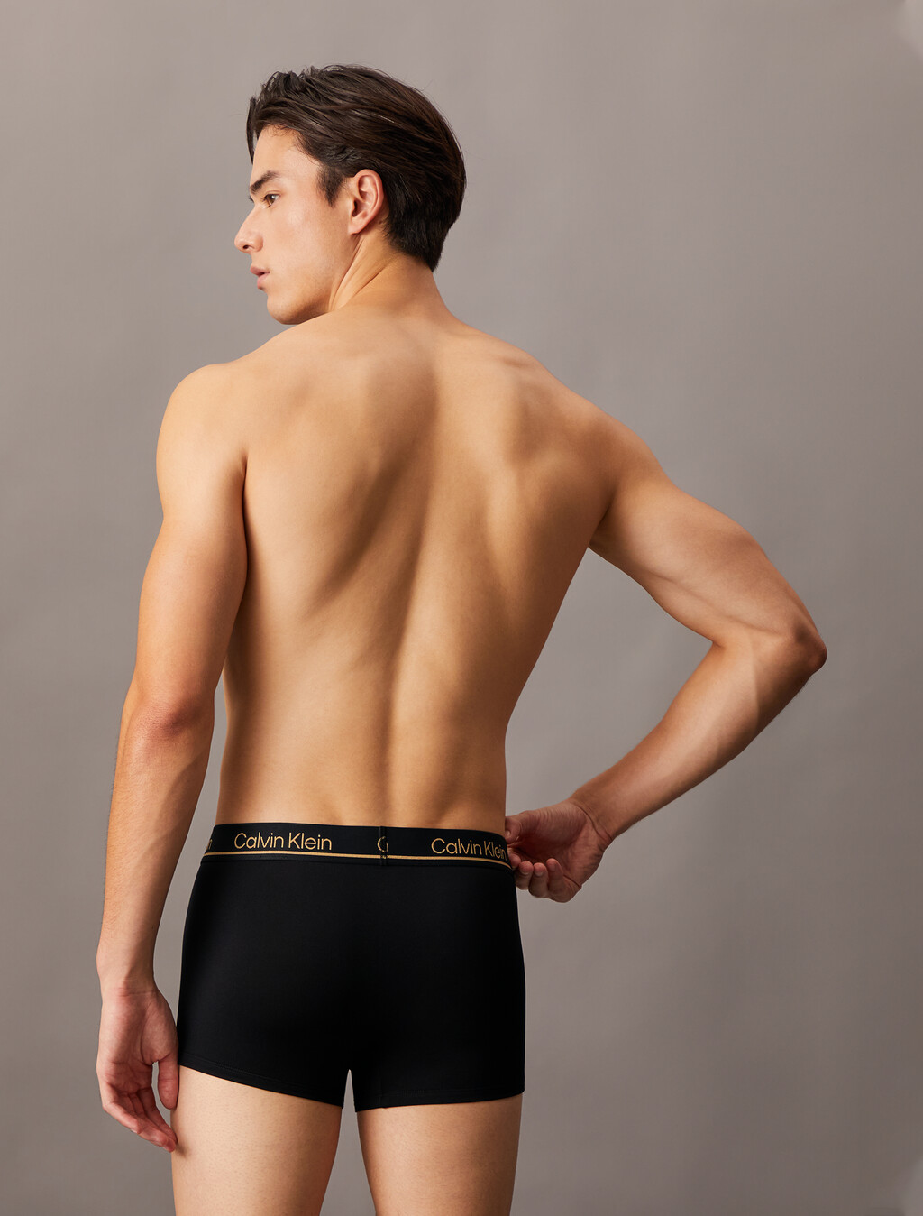 3 件套組 CK Micro Plus Holiday 低腰平口內褲, black w gold, hi-res