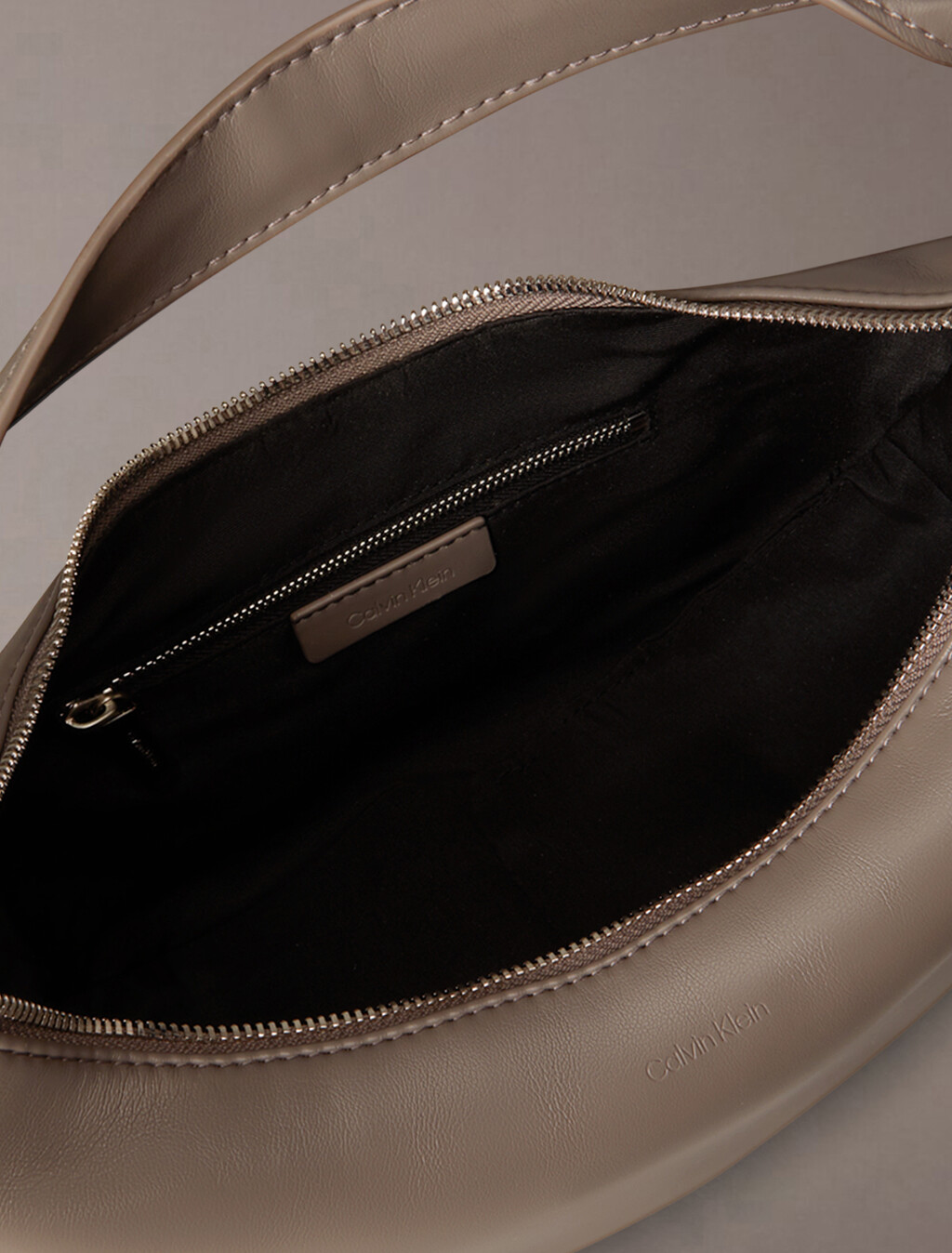 CK Pinched Soft Crescent Bag, Driftwood, hi-res