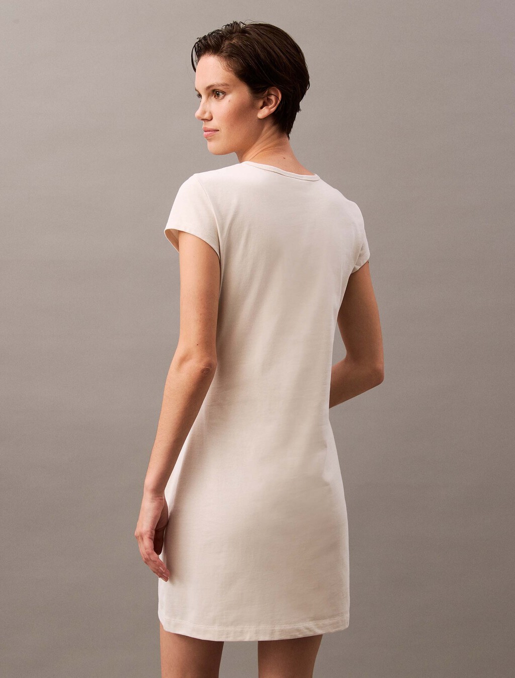 Archive Logo Baby T-shirt Dress, Chalk, hi-res