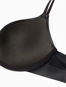 Liquid Touch Push Up Plunge Bra, Black, hi-res
