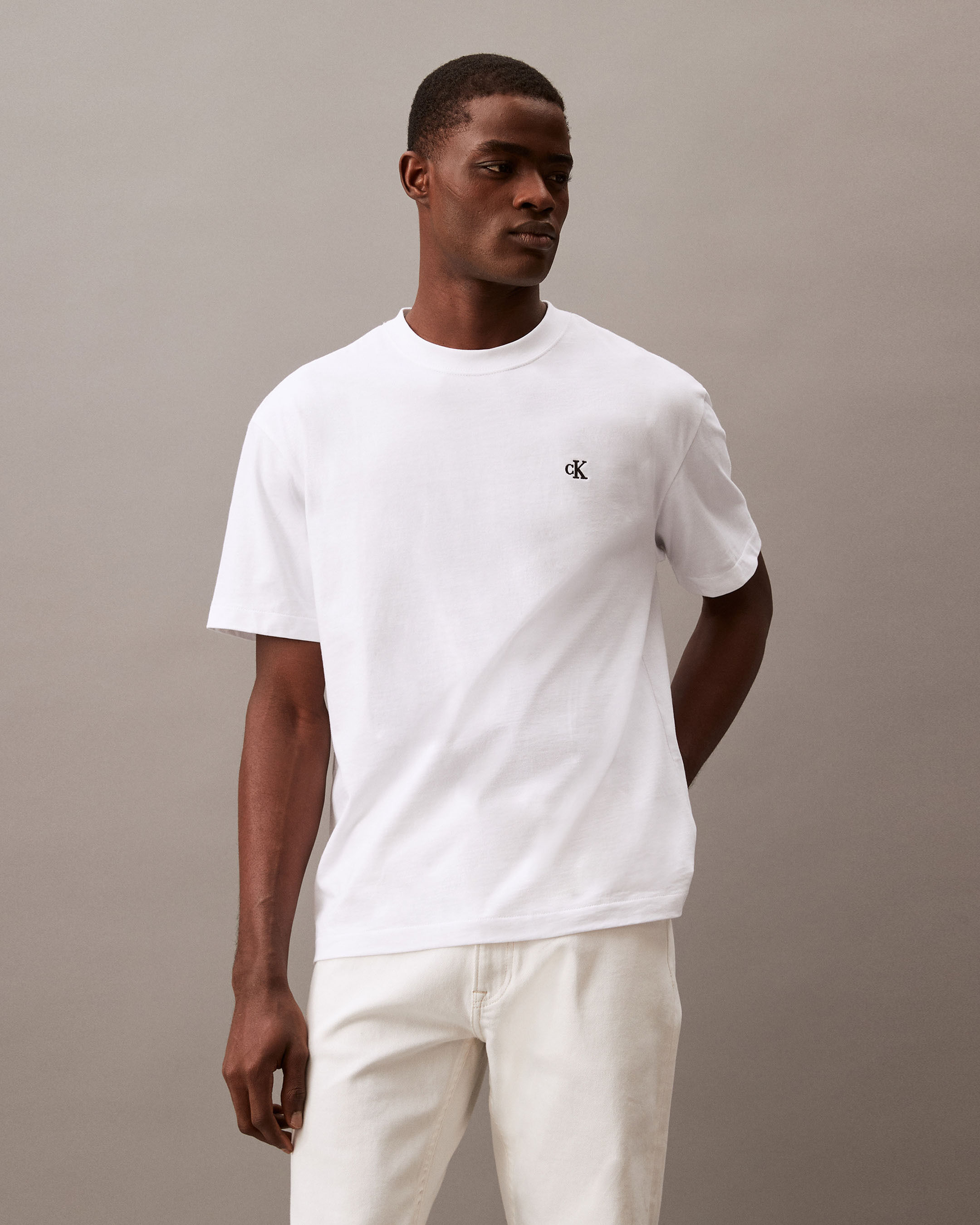 Calvin klein crew t shirt clearance