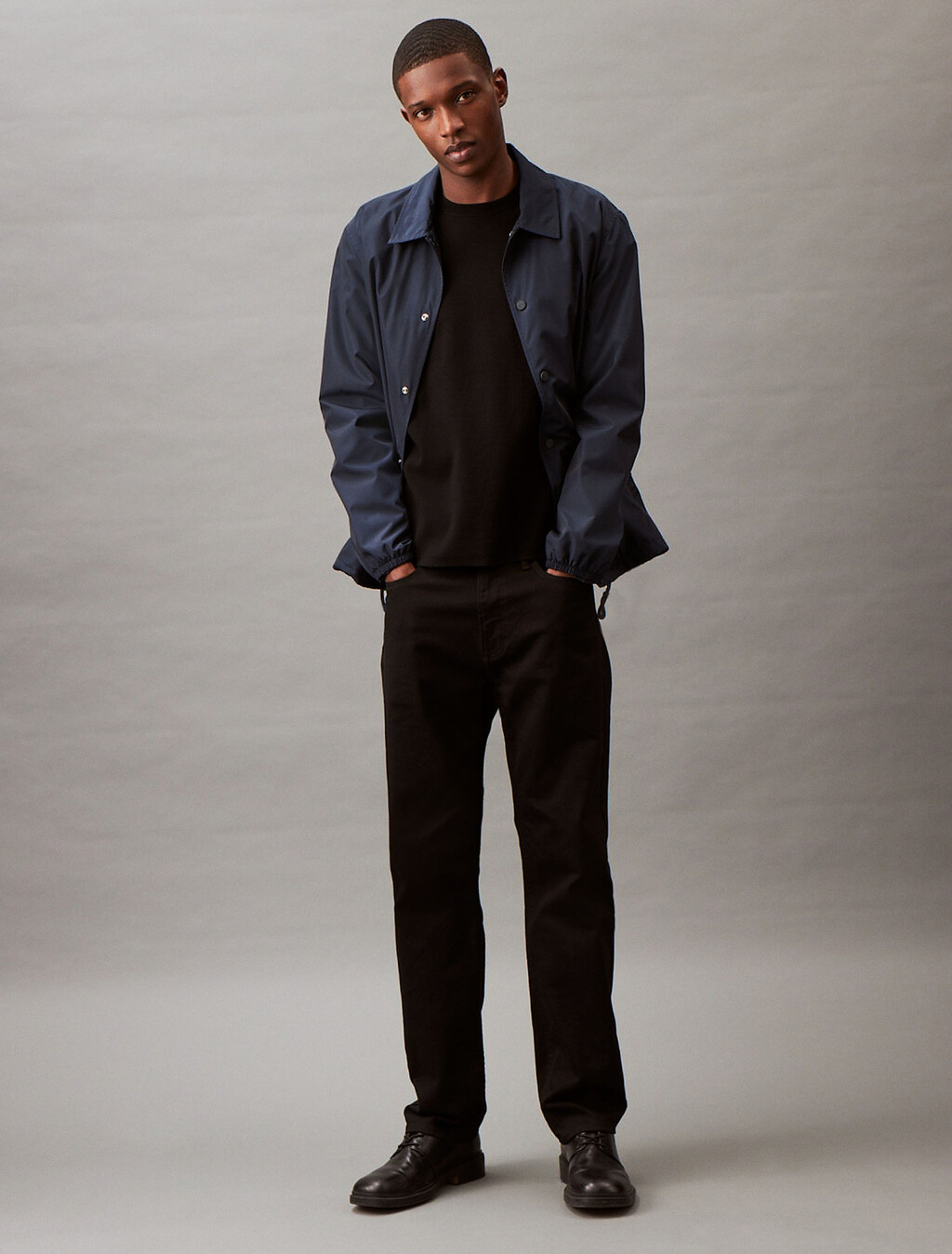 Nylon Coaches Jacket, Dark Sapphire, hi-res
