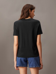 經典 Monogram 標誌 T 裇, Black, hi-res